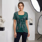 ✨ Bluză Faux Două Piese cu Print Leopard & Inel O-Ring – Trendy, Feminină, pentru Doamne Elegante, 6 Culori, Mărimi S-4XL