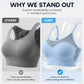 Sutien Sport Damă Push‑Up cu Plasă Transparentă, Confortabil pentru Antrenamente