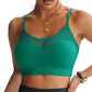 Sutien Sport Damă Push‑Up cu Plasă Transparentă, Confortabil pentru Antrenamente