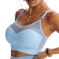 Sutien Sport Damă Push‑Up cu Plasă Transparentă, Confortabil pentru Antrenamente