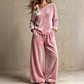 ✨ Stil lejer pentru zi cu zi | Set damă: top cu umerii goi și pantaloni cu picior larg