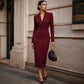 Rochie-blazer elegantă pentru femei, asimetrică, cu un singur nasture