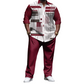 Costum de bărbați mărime plus, cămașă și pantaloni casual