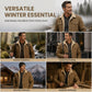 Jachetă Cargo Casual pentru Bărbați cu Căptușeală Sherpa