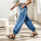 👖 Formează-le După Preferințele Tale | Blugi Baril cu Talie Înaltă și Tiv Ajustabil pentru Femei