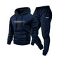 ✨Set de 2 piese: hanorac cu glugă și pantaloni de trening pentru bărbați