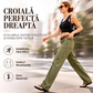 Pantaloni Drepți cu Talie Înaltă — Croială Modernă, Cusături Întărite, Eleganță Zilnică fără Efort