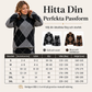 🍂Höstens bästsäljare|Set med argyle-stickad tröja och kjol för kvinnor