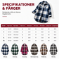 🎀 49 % rabatt✨Kvinnors lediga lång rutig skjortjacka med knappar