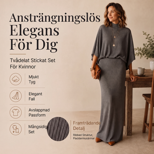 ✨ Ansträngningslös Elegans | Mjukt Stickat Set För Kvinnor