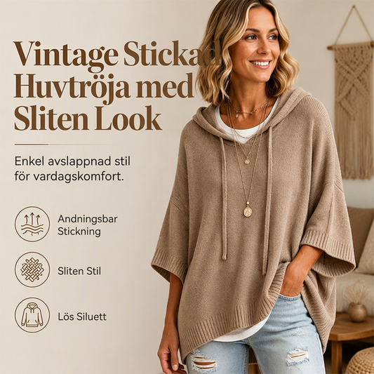Damtröja med huva och dragsko