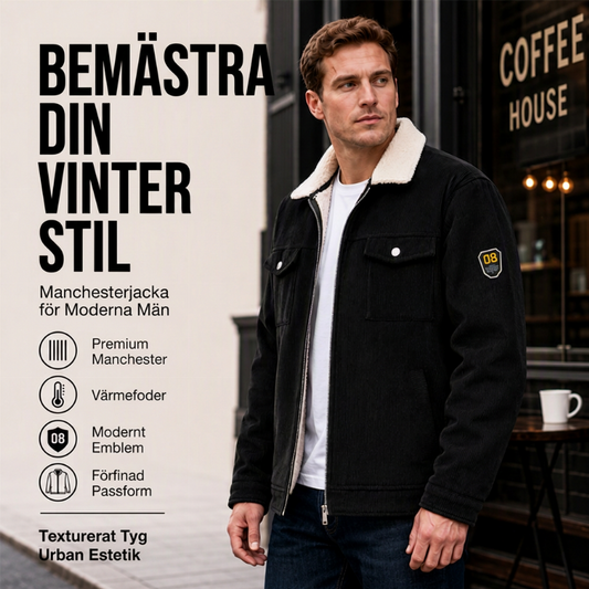 🧥Varm manchesterjacka för män, vinter