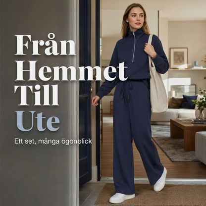 ✨ Komfortfavorit 🤍 Loungewear-set för damer med avslappnad passform – Mjukt, avslappnat och perfekt för vardagen