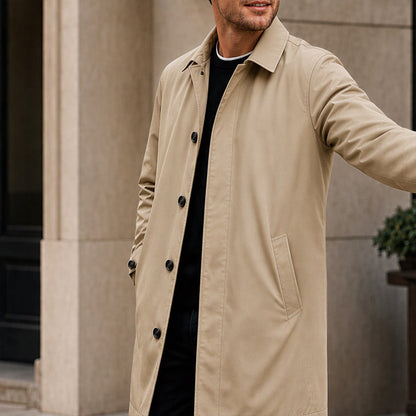Vattentätskande vadderad trenchcoat för män🌬️😍