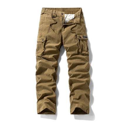 👖 49% RABATT NU! 🛠️ Herr Bomull Cargo Taktiska Byxor – Multificka, Förstärkt Konstruktion & Justerbar Midja 🔧