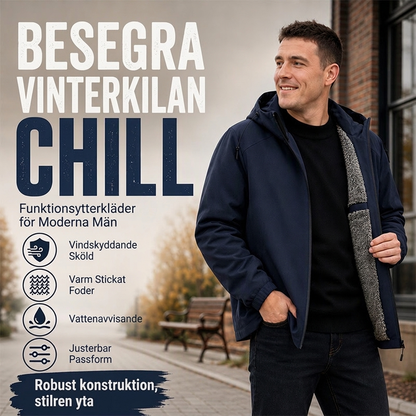 📦 Över 500 paket skickas varje dag – helt otroligt! Vindtät huvtröja för män med plyschfoder