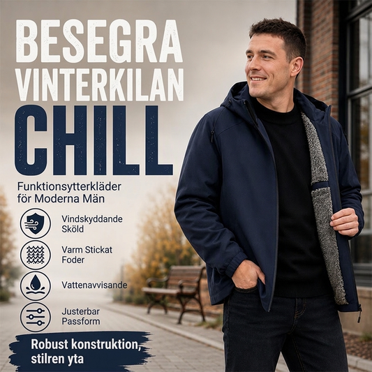 📦 Över 500 paket skickas varje dag – helt otroligt! Vindtät huvtröja för män med plyschfoder