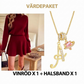 ✨💓Kvinnors mock neck stickad A-linje mini kjol