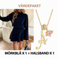 ✨💓Kvinnors mock neck stickad A-linje mini kjol