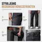 ✈️Fri frakt📢🎉35 % rabatt!!!🛍️✨Herrjeans i amerikansk vintage-stil, utsvängda, vida ben, dekonstruerade, otvättade denimbyxor med knäppning