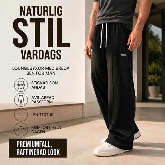 Vida benade, lösa och avslappnade herrbyxor för sport och fritid