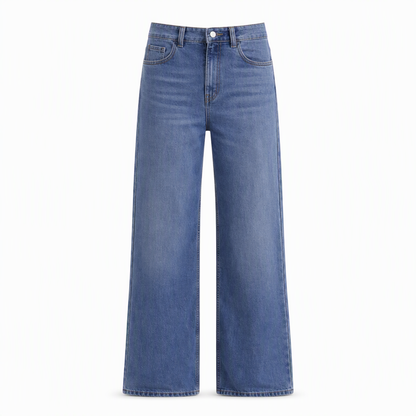 🎉 Nyhet! 👖 Högmidjade stretchiga raka jeans för kvinnor – smickrande, bekväma och formande, perfekta för vardag och höst. ✨