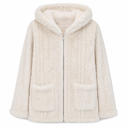 💰35%OFF🧶 Dam avslappnad plysch enfärgad cardigan med fickor – mjuk, varm och bekväm, perfekt för höst och vinter. ✨