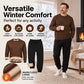 Mans vinter varma sweatshirt och sweatpants set