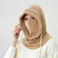 Allt-i-ett termisk vinteransiktsmask & huva