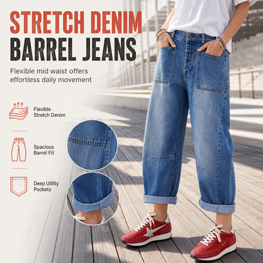 🔥Högmidjade stretchjeans i stora storlekar för damer