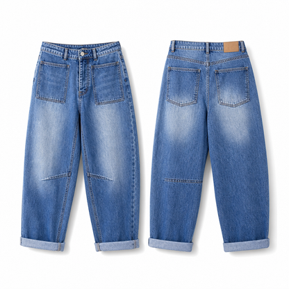 🔥Högmidjade stretchjeans i stora storlekar för damer