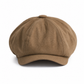 Vintage brittisk stil tidningspojkekeps för män och kvinnor, klassisk avslappnad flat cap, åttakantig basker