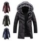 Great Gift - Men's Warm Hooded Long Jacket for Cold Weather