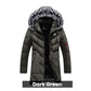Great Gift - Men's Warm Hooded Long Jacket for Cold Weather