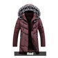 Great Gift - Men's Warm Hooded Long Jacket for Cold Weather