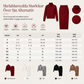 Kvinnlig enfärgad turtleneck tröja och kjol-set för höst och vinter
