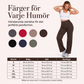 Högmidjade vida yogabyxor för kvinnor