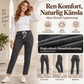 ✨Kvinnliga jeans med elastisk midja, smidig passform och kort modell👖😍