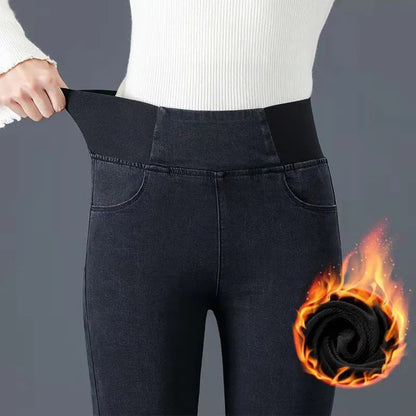 Vajade elastiska, höghöjda och smala jeans för kvinnor👖🔥