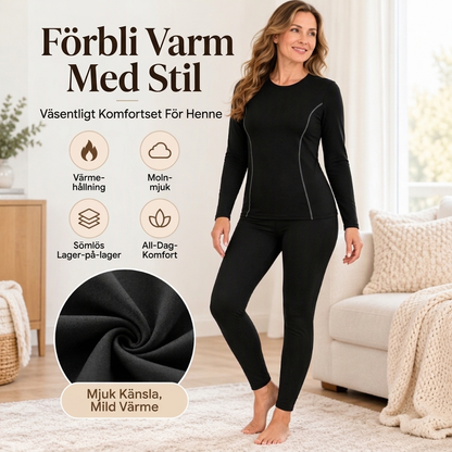 🔥🔥Storsäljare just nu🥰 Set med elastiska, värmande underkläder för damer