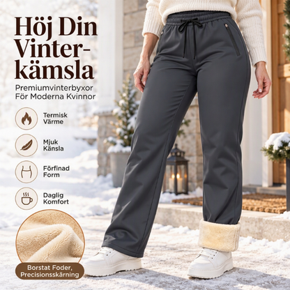 🔥Bästsäljare👖 Hög midja & magkontroll, figurskapande – fritids- och träningsbyxor i termomaterial för damer