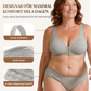 👙【Köp 1 få 1 gratis】Dam-bh utan bygel, framlås | Tunn, formgivande, i bomull😍