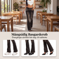 Vintage-tvättade lågmidjade utsvängda jeans