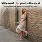 🌿EU 35-43🌬️Papuci cu toc înclinat din material casual pentru femei
